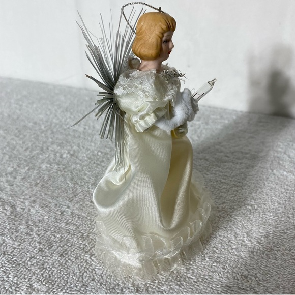 Vintage Angel Christmas Tree Topper Angel Pig Tail Light - Picture 7 of 9